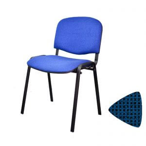 krzesło konferencyjne ISO niebiesko-czarne